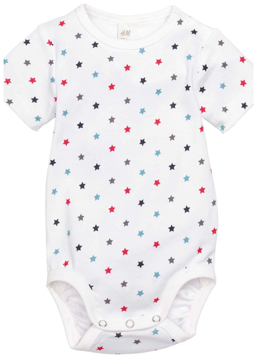 Боді,білий в кольорові візерунки, H&M (266344950)