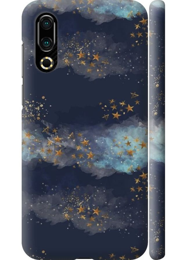 3D пластиковый матовый чехол 'Ночь золотые звезды' для Endorphone meizu 16s (276395738)