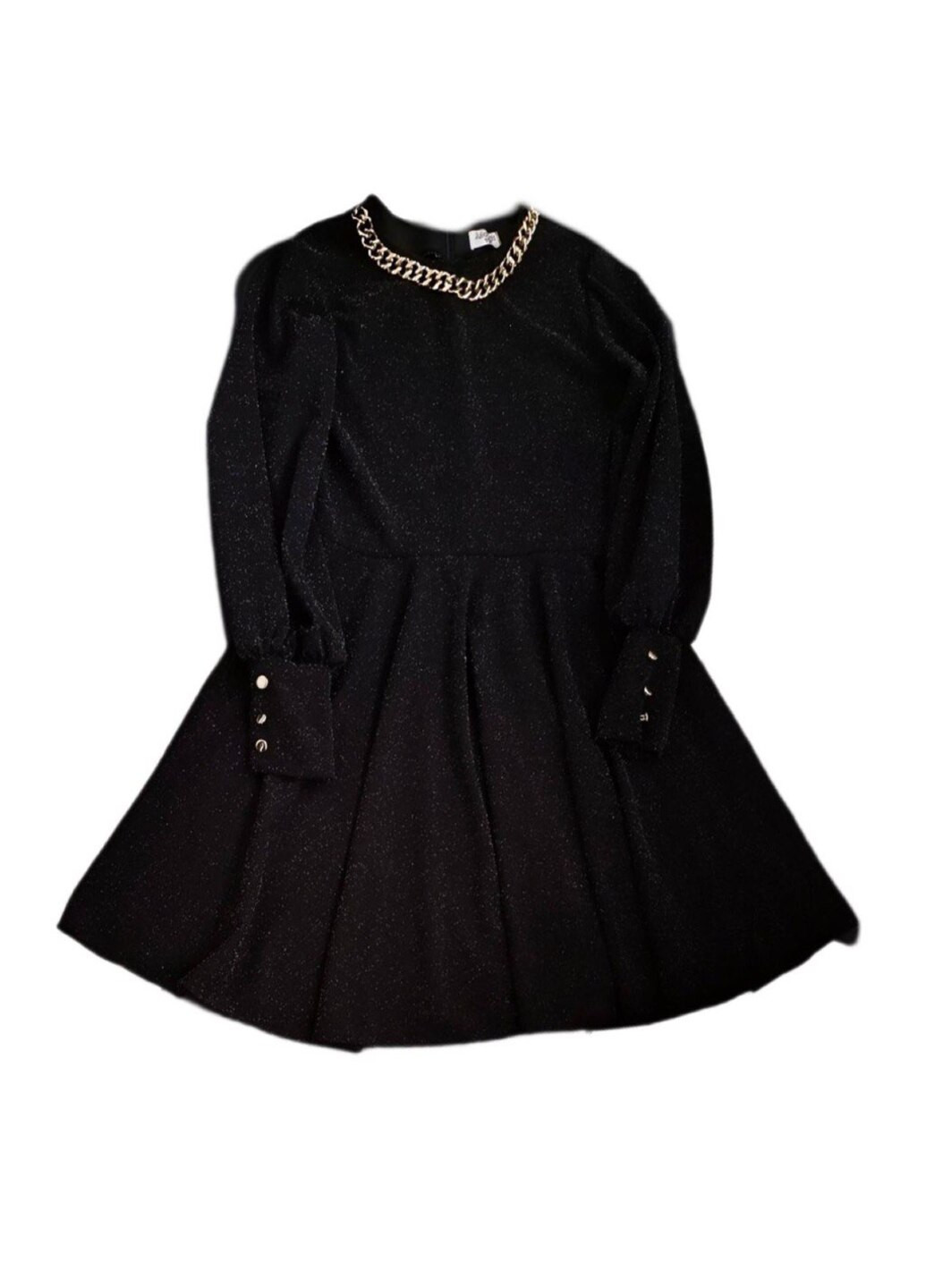 Чорна сукня з люрексною ниткою Модняшки (275124232)