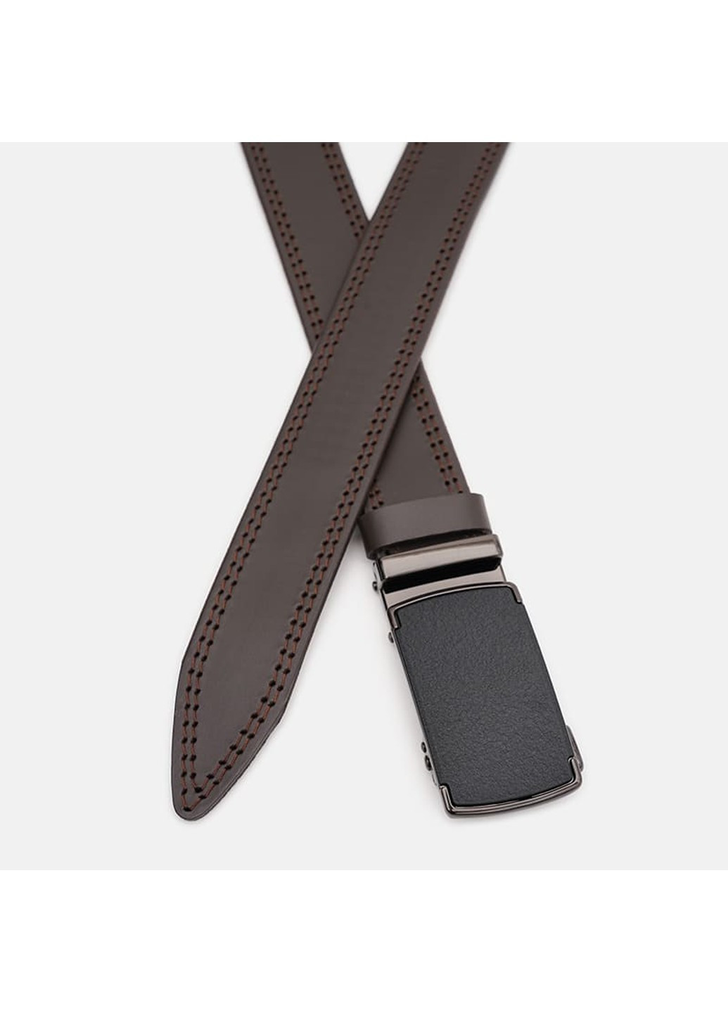Чоловічий шкіряний ремінь 115v1genav28-brown Borsa Leather (271664985)