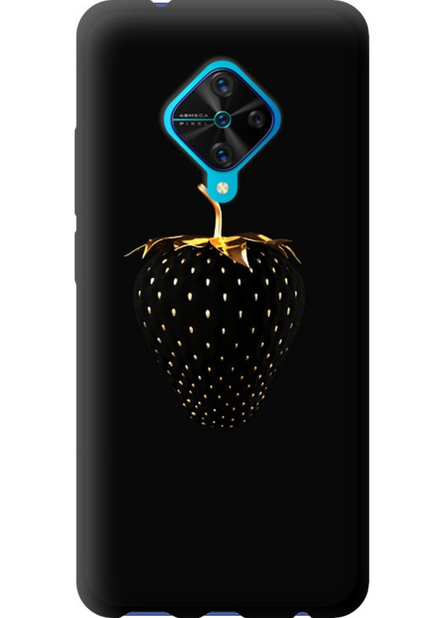 TPU черный чехол 'Черная клубника' для Endorphone Vivo V17 (257879743)