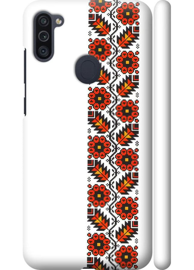 3D пластиковый матовый чехол 'Вышиванка 29' для Endorphone Samsung Galaxy A11 A115F (269349520)