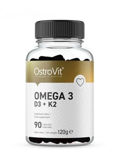 Omega 3 D3 + K2 90 Caps Ostrovit (256724209)