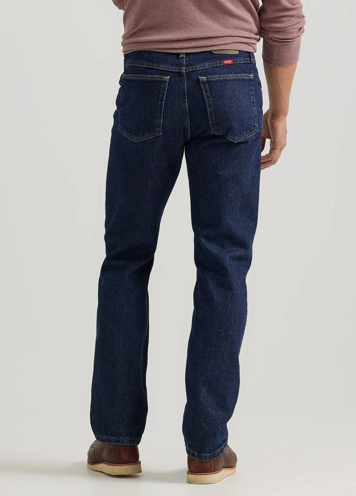 Темно-синие демисезонные прямые джинсы – midnight rinse оригинал 5 Star Premium Denim Wrangler