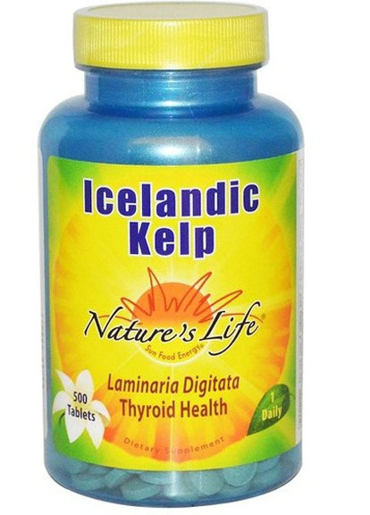 Icelandic Kelp 500 Tabs NLI-00231 Nature's Life (256724755)