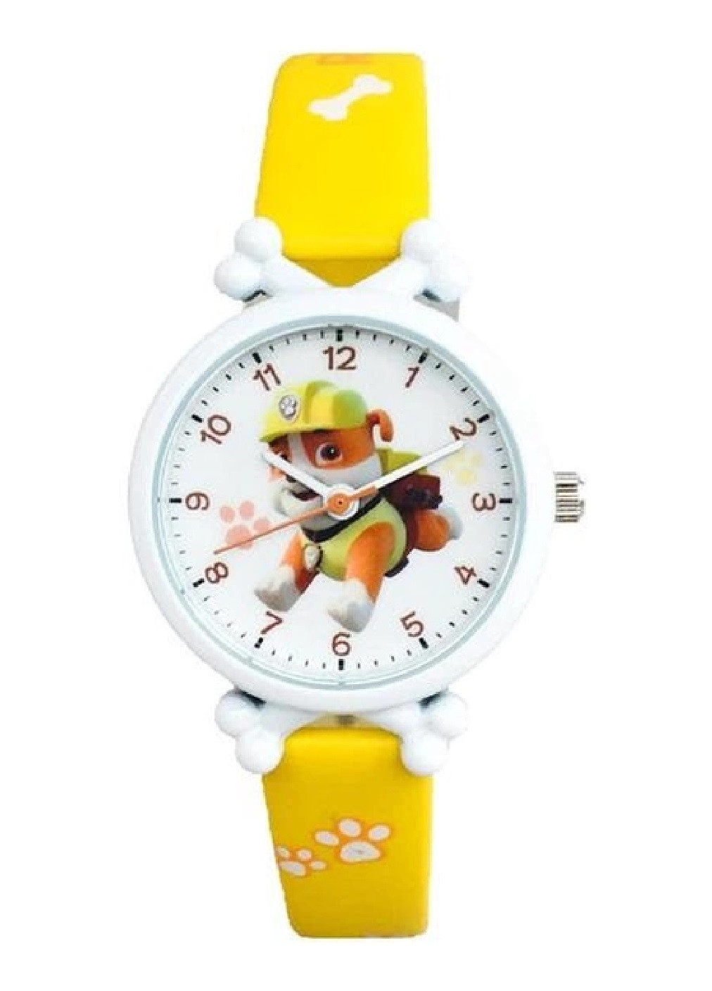 Детские наручные часы для детей девочек мальчиков с персонажем Крепыш щенячий патруль (476072-Prob) Желтый Unbranded (276249320)