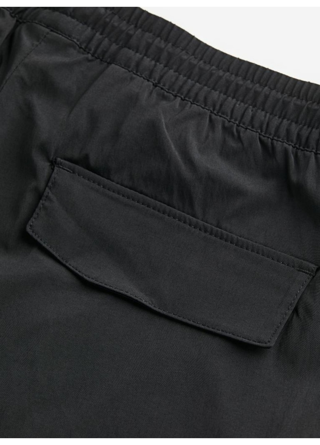 Чоловічі нейлонові штани Relaxed Fit (55992) S Чорні H&M (260043844)