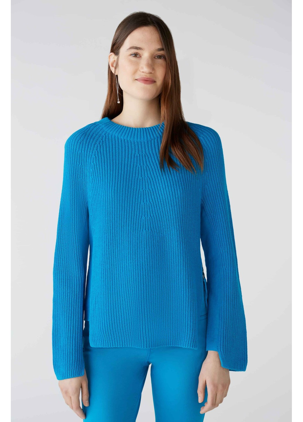 Синій демісезонний светр жіночий синій джемпер Oui