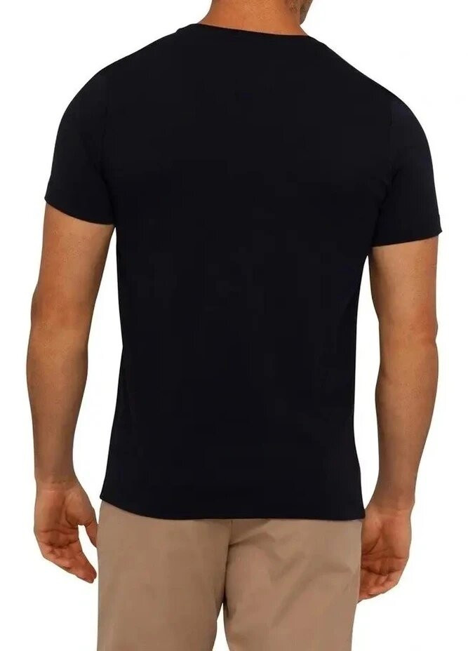 Чорна футболка чоловіча з коротким рукавом Tommy Hilfiger Essential Cotton Tee Black