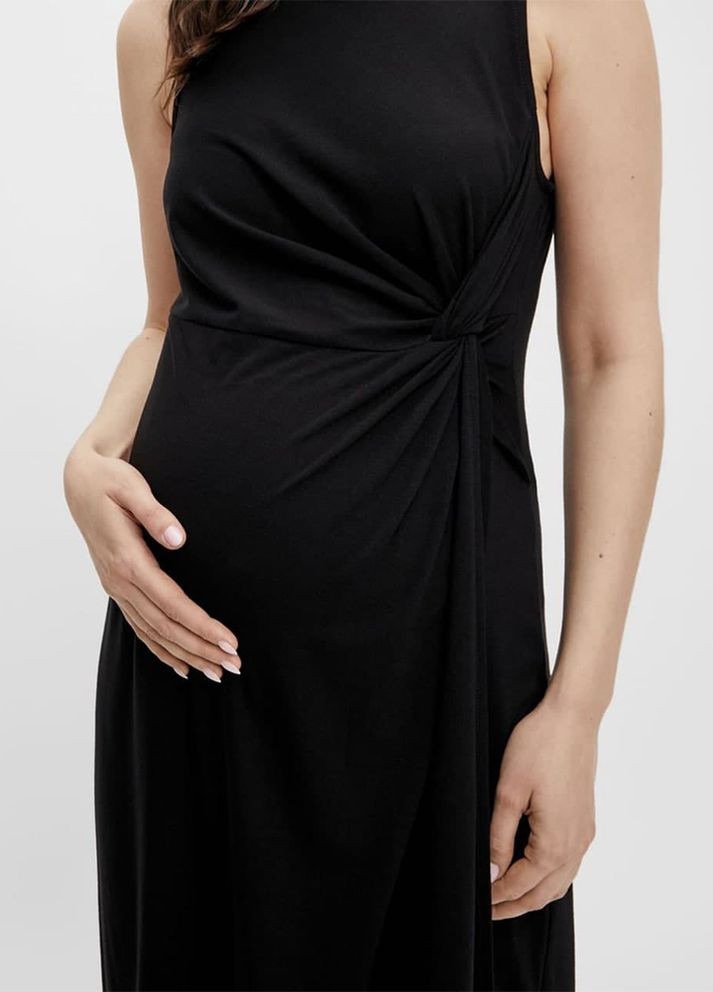 Чорна вечірня плаття для вагітних Mamalicious однотонна