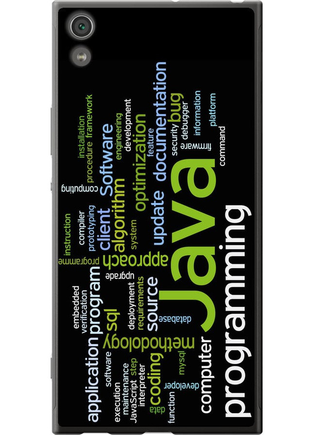 2D пластиковый чехол 'Программирование' для Endorphone Sony Xperia XA1 Ultra G3212 (258172611)