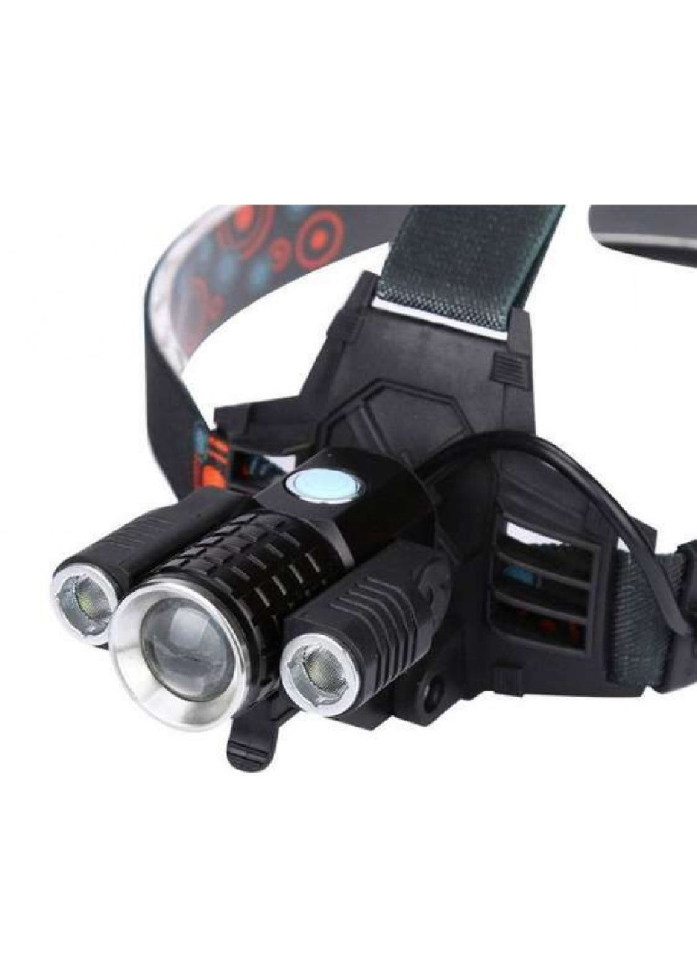 Налобний ліхтарик на голову акумуляторний світлодіодний ліхтарик 1000 Lumen 3 режими (0004512-Т) Unbranded (276525469)