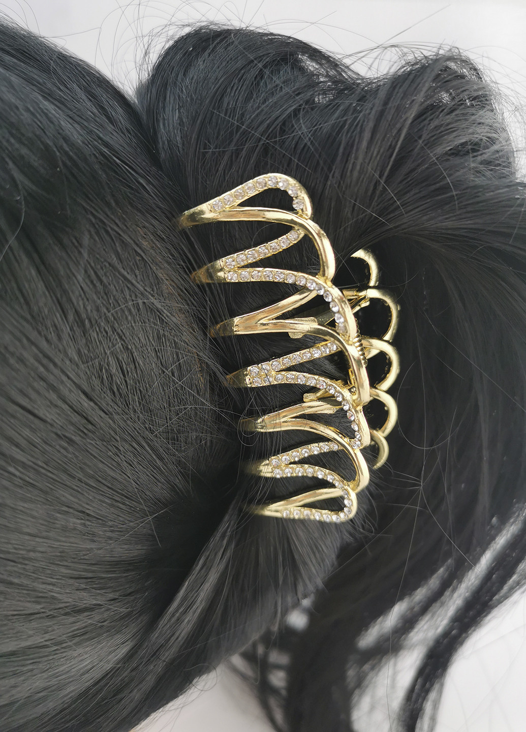 Заколка для волос краб со стразами Luvete (261241914)