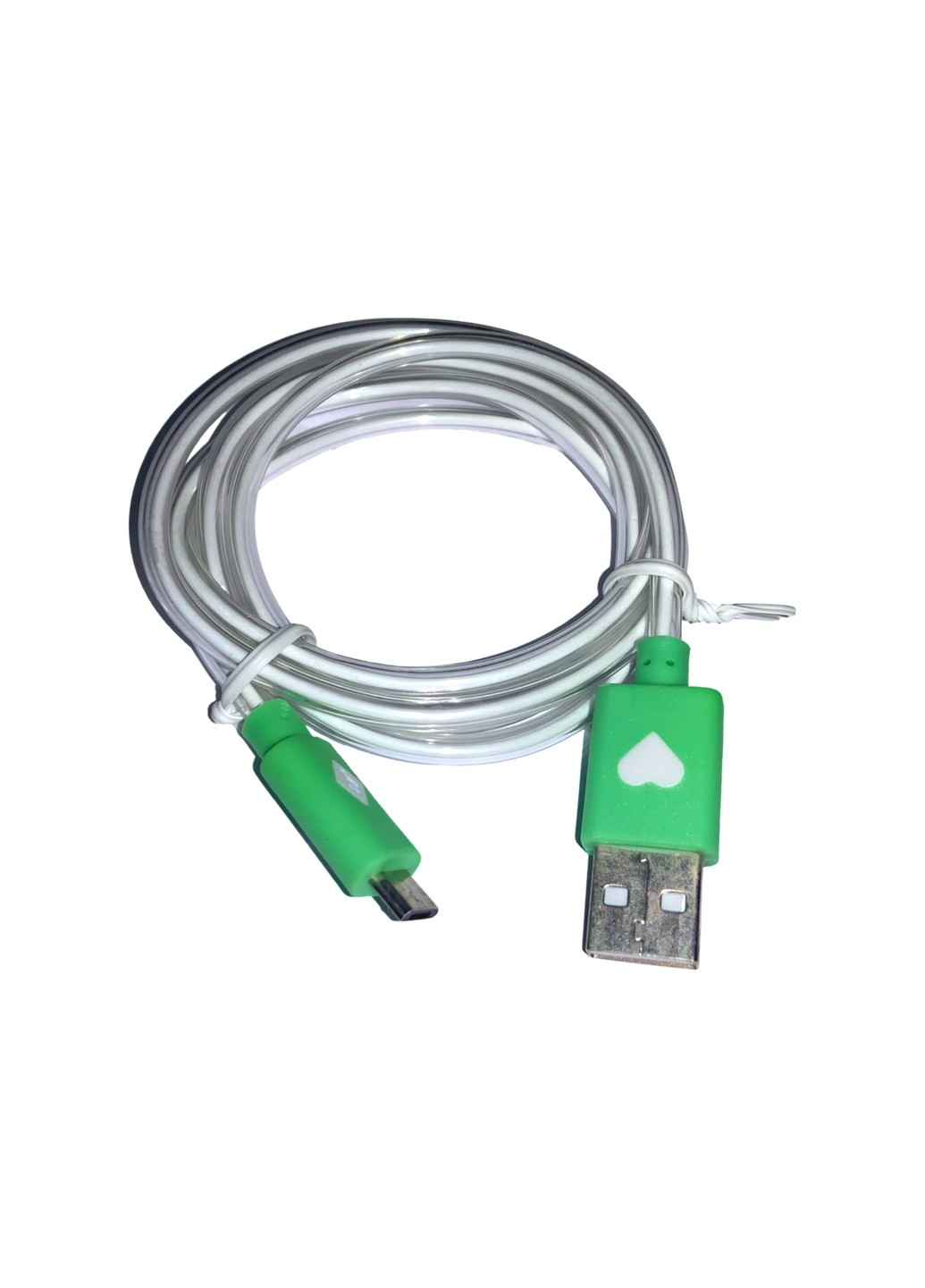 Кабель USB to micro USB с подсветкой наконечников 1м FROM FACTORY (260743651)