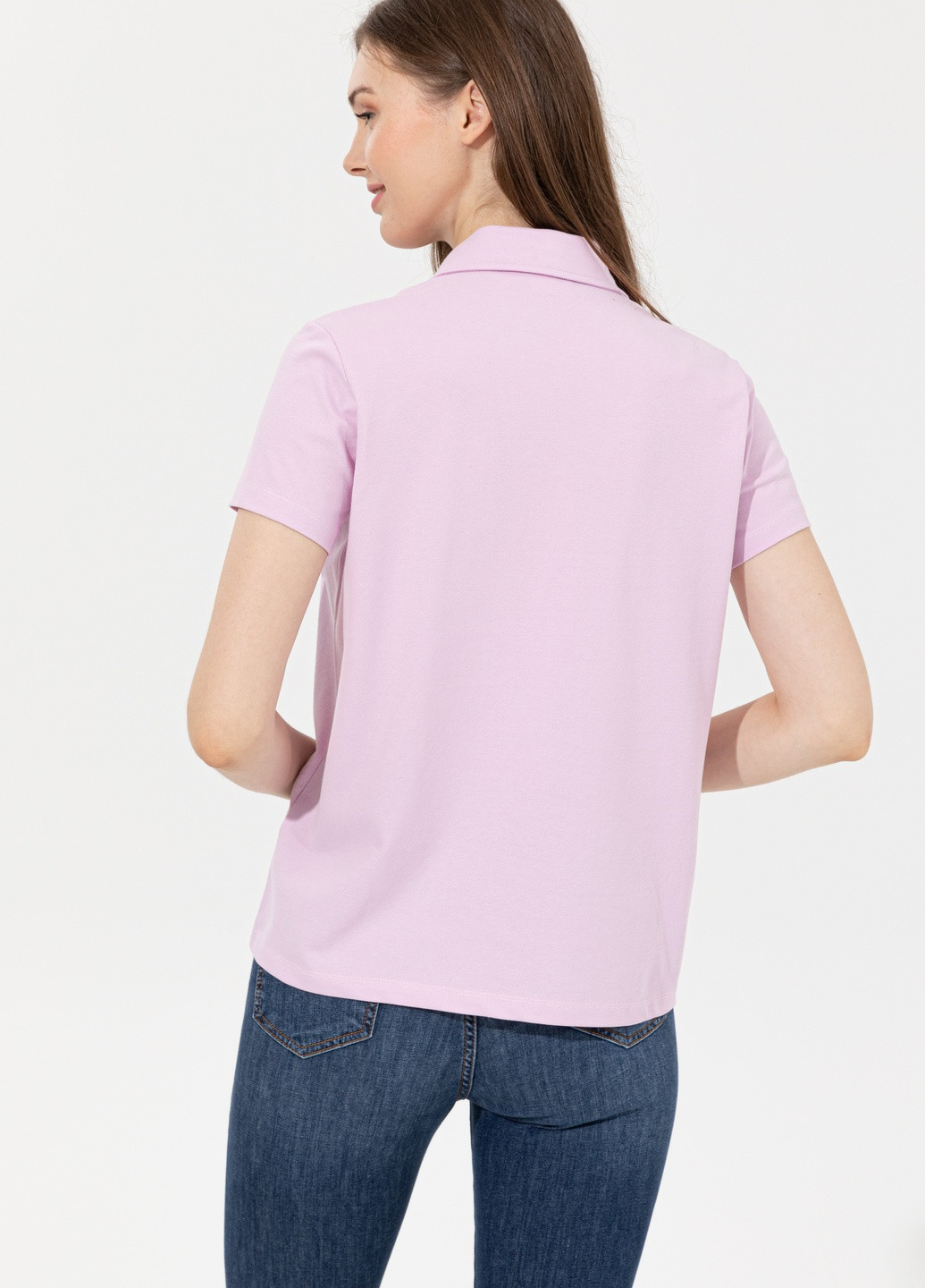 Рожева футболка поло жіноча U.S. Polo Assn.