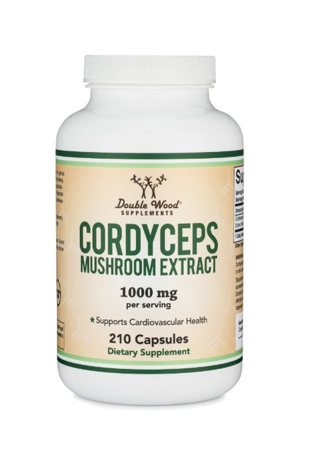 Double Wood Cordyceps Mushroom Extract 1000 mg (2 caps per serving) 210 Caps Double Wood Supplements (265623973)