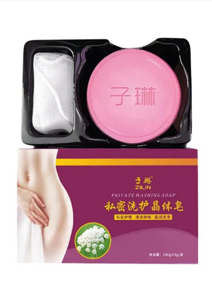 Ніжне мило для інтимної гігієни Zilin із сіточкою в комплекті, 100 г Bang De Li (258427519)