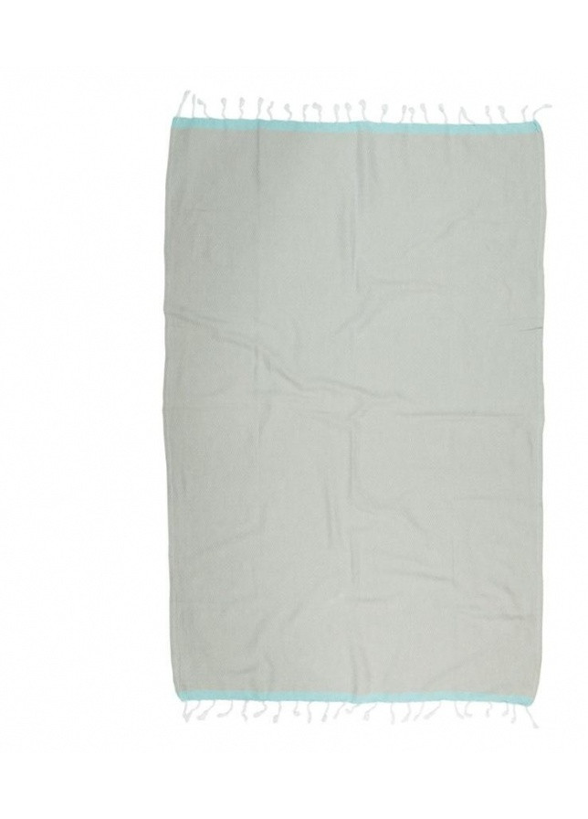 Barine полотенце pestemal - basak 95*165 light grey-mint серый-ментоловый однотонный серый производство - Турция