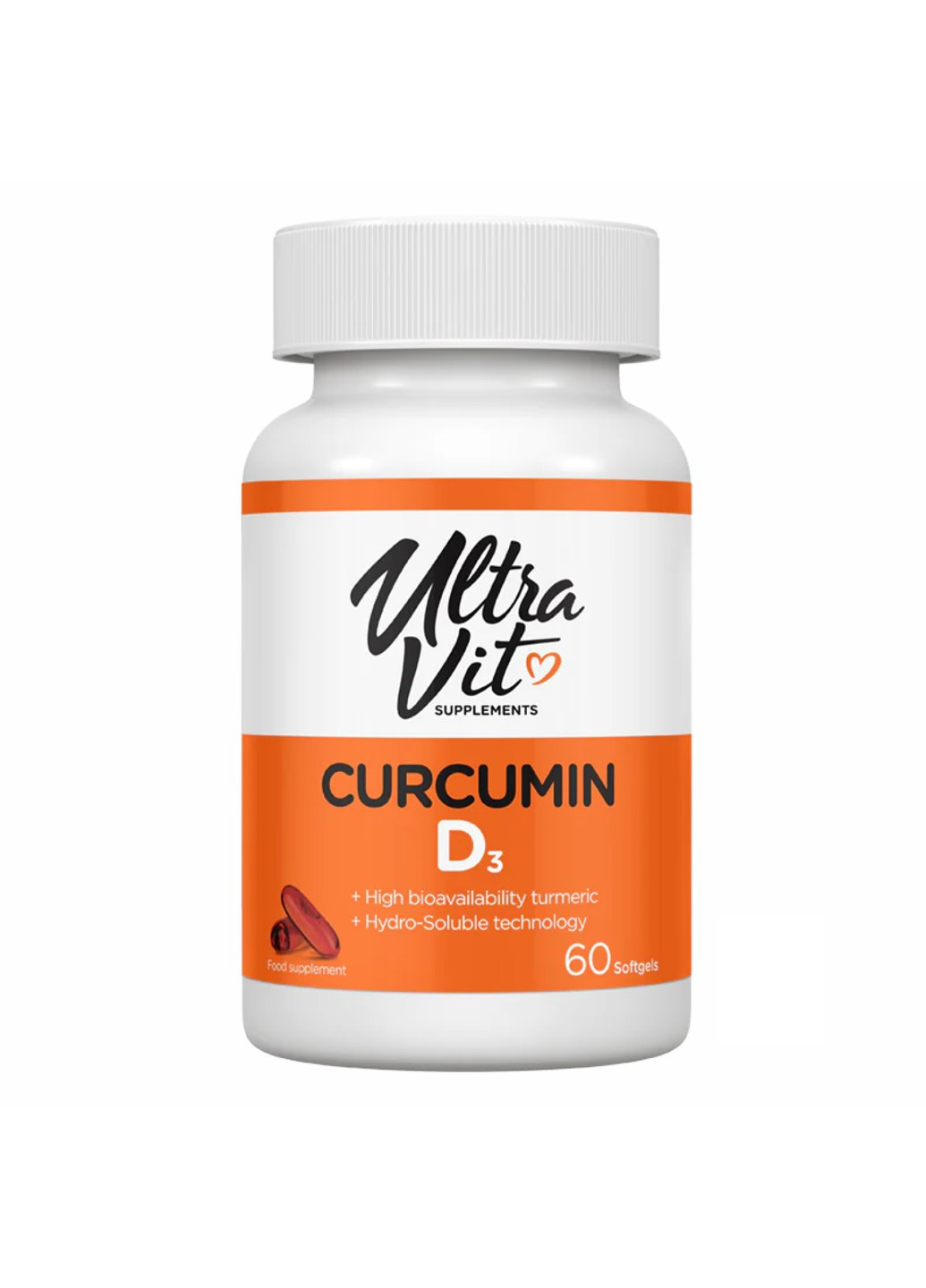 Куркумін з Вітаміном Д-3 Curcumin D3 - 60 капсул VPLab Nutrition (269461904)
