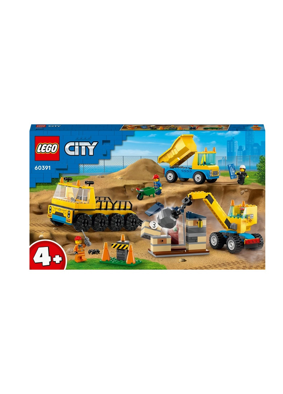 Конструктор "Строительный грузовик и шаровидный кран-таран" цвет разноцветный ЦБ-00222526 Lego (259465294)