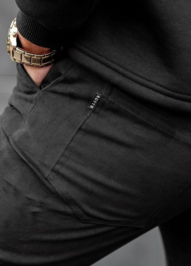 Черные повседневный демисезонные джоггеры брюки Vakko