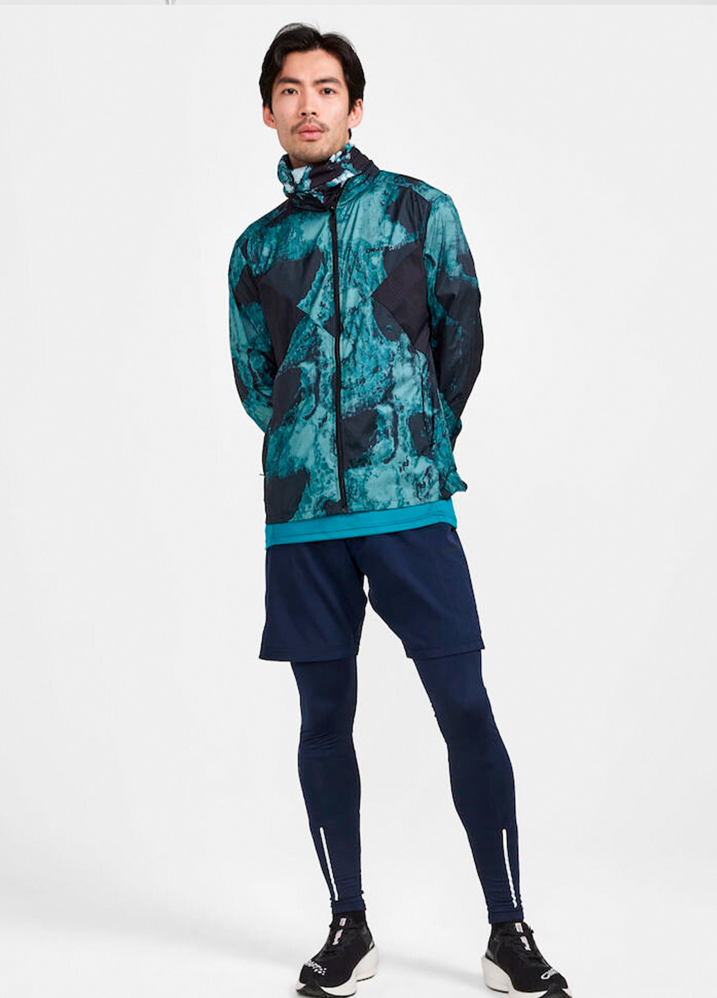 Синяя демисезонная мужская куртка Craft ADV Essence Wind Jacket