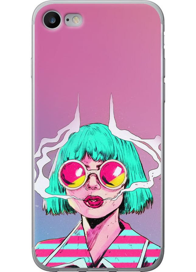 Силіконовий чохол 'Поп арт дівчина' для Endorphone Apple iPhone SE 2020 (276192370)