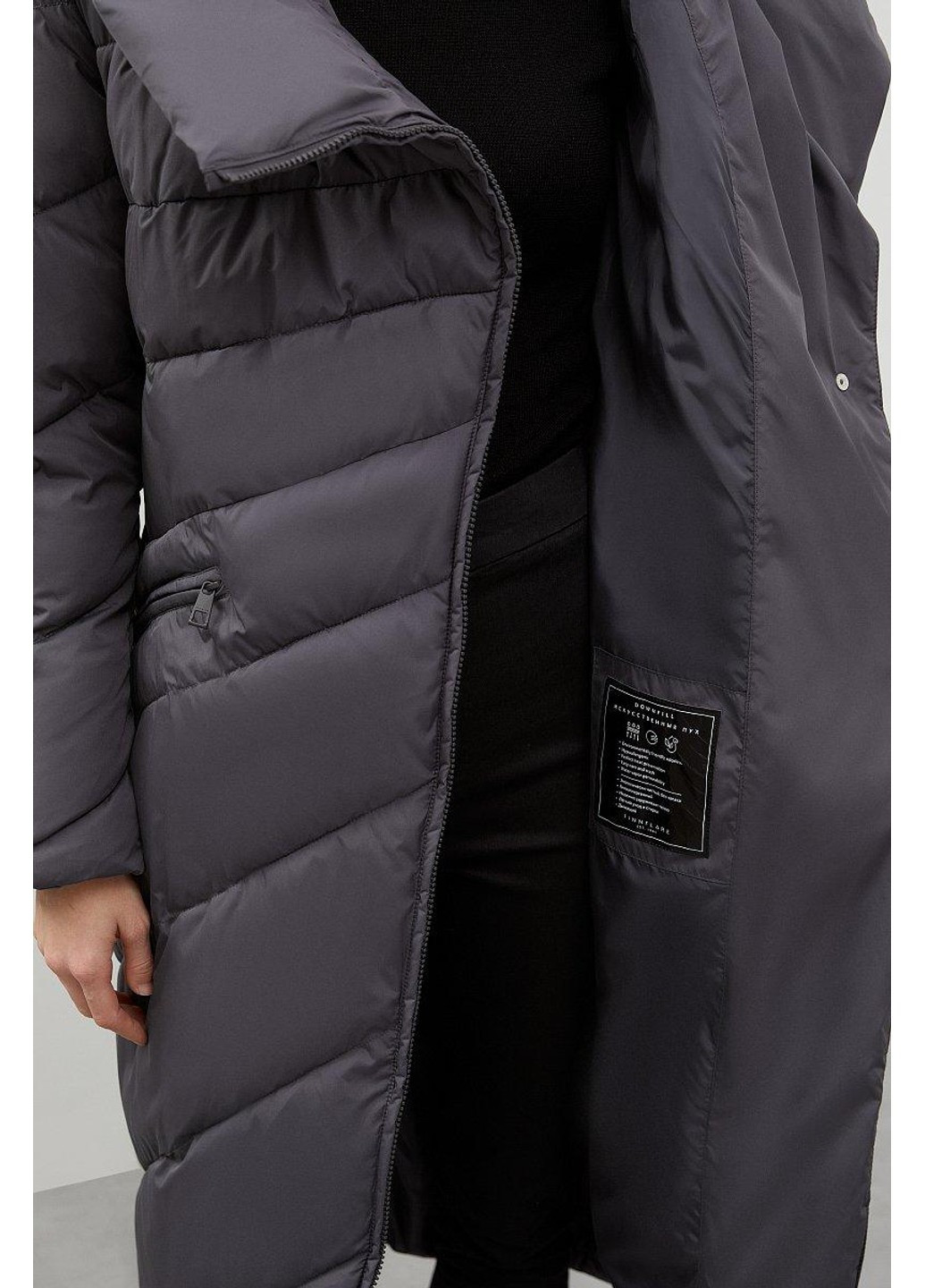 Серая зимняя куртка fwb11010-202 Finn Flare