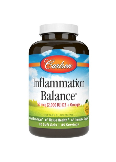 Inflammation Balance 90 Soft Gels Lemon Carlson Labs (258646282)