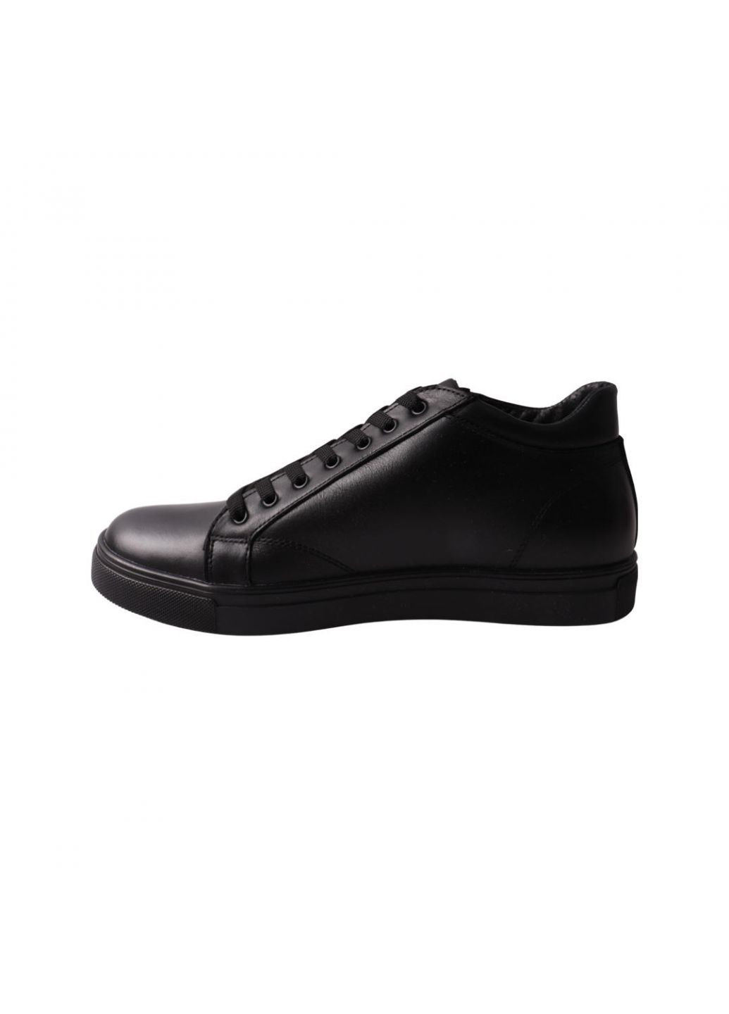Черные ботинки мужские черные натуральная кожа VAN KRISTI