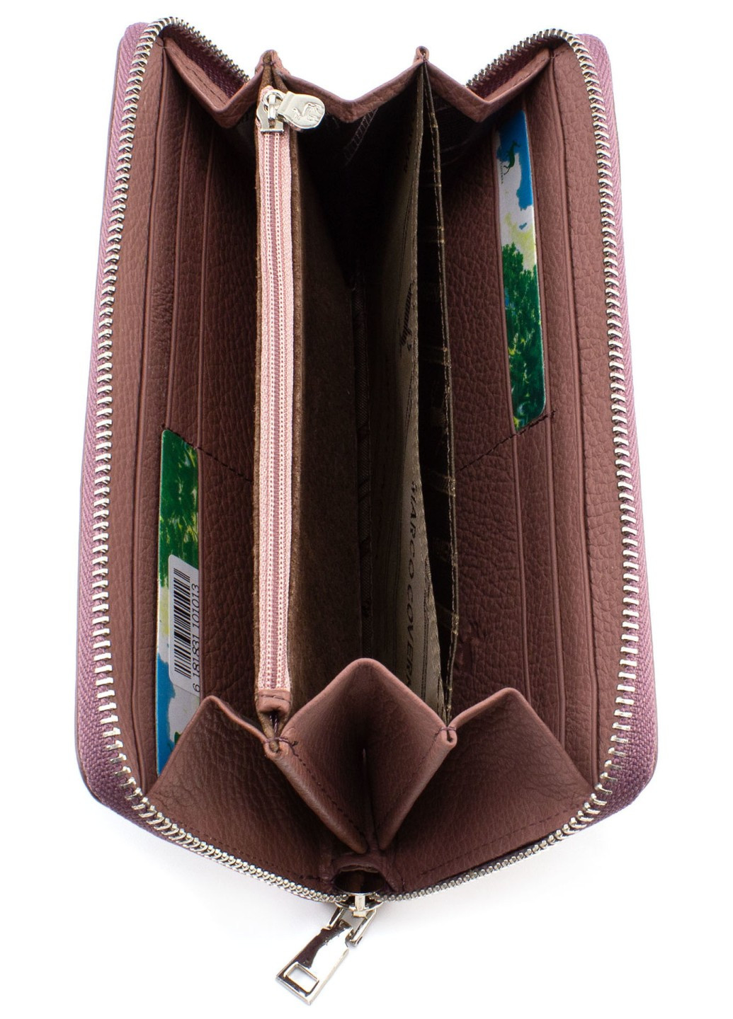 Сучасний гаманець для жінок зі шкіри MC-7002-6 (JZ6683) рожевий (пудра) Marco Coverna (259752537)