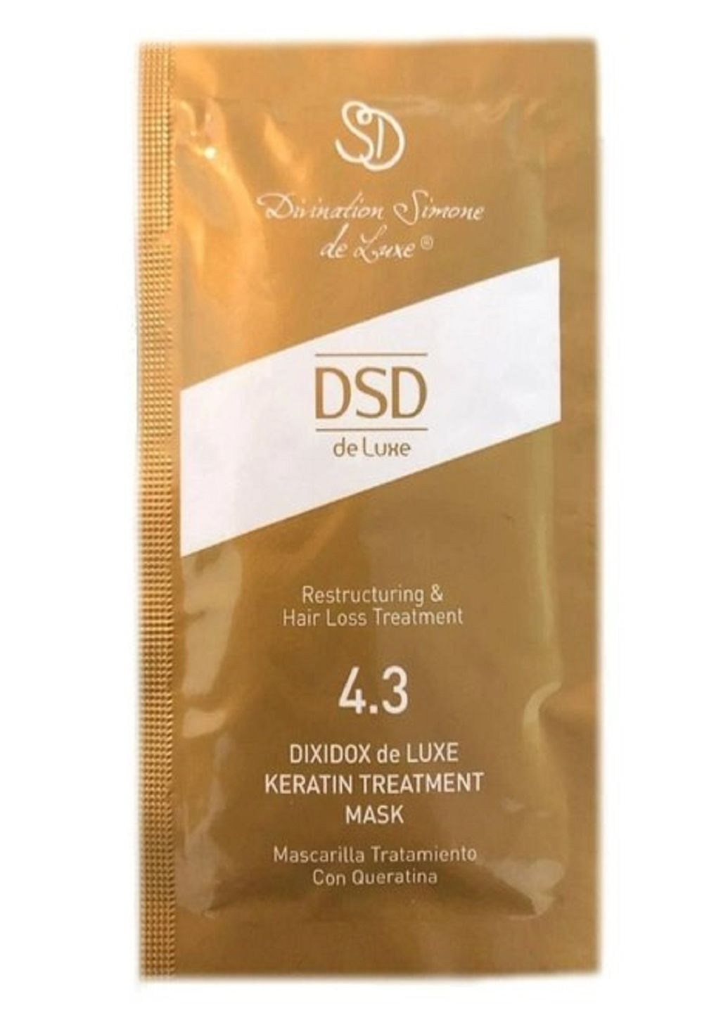 Восстанавливающая маска с кератином Диксидокс Де Люкс № 4.3 Simone Dixidox DeLuxe Keratin Treatment Mask DSD de Luxe (262292325)