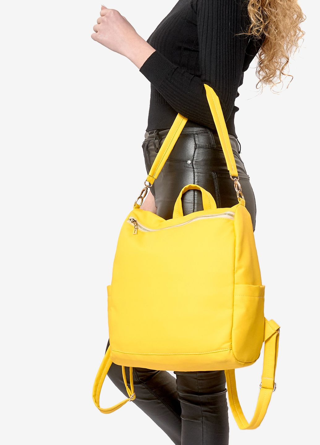Жіночий рюкзак-сумка Trinity жовтий Sambag (260211011)