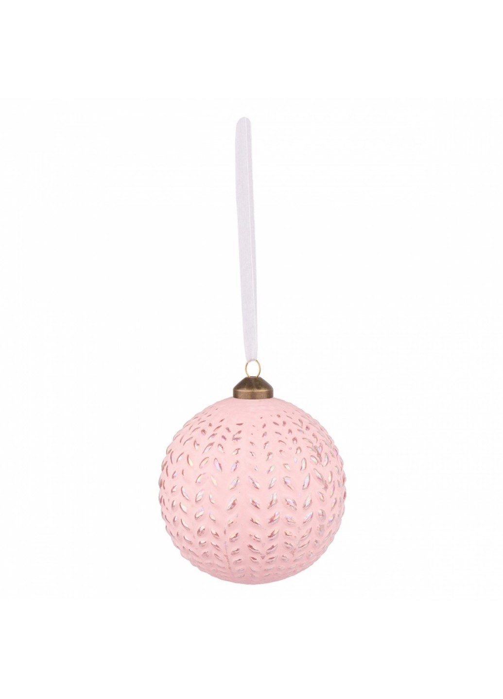 Шар новогодний Yes! Fun d-10 см, розовый 973852 Novogod'ko (269692751)