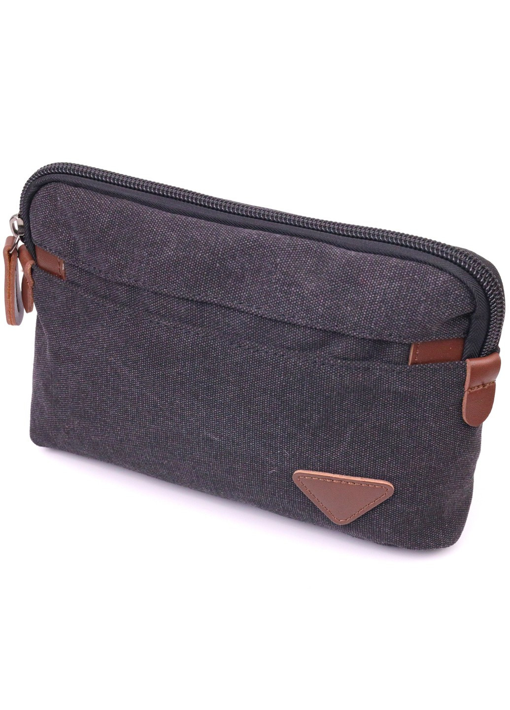 Удобная мужская барсетка текстильная 21258 Черная Vintage (258267907)