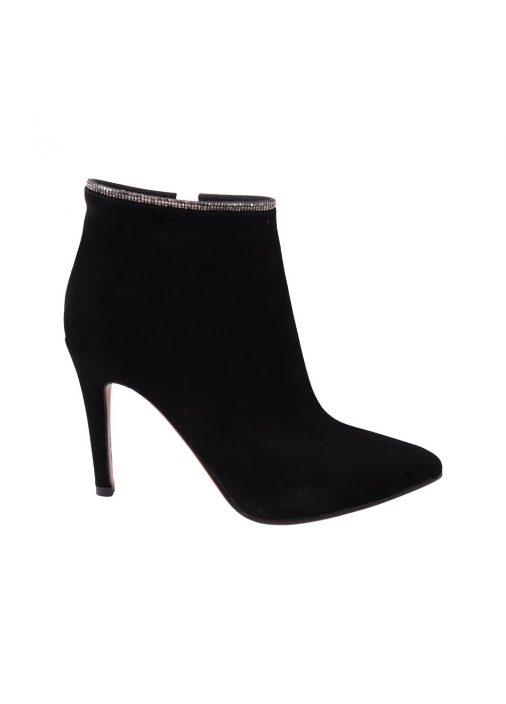 Черные ботильоны женские черные натуральная замша FARINNI 512-23DH