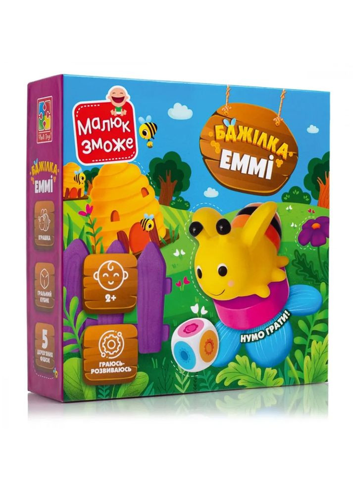 Гра настільна - "Бджілка Еммі" колір різнокольоровий ЦБ-00229807 Vladi toys (261550624)