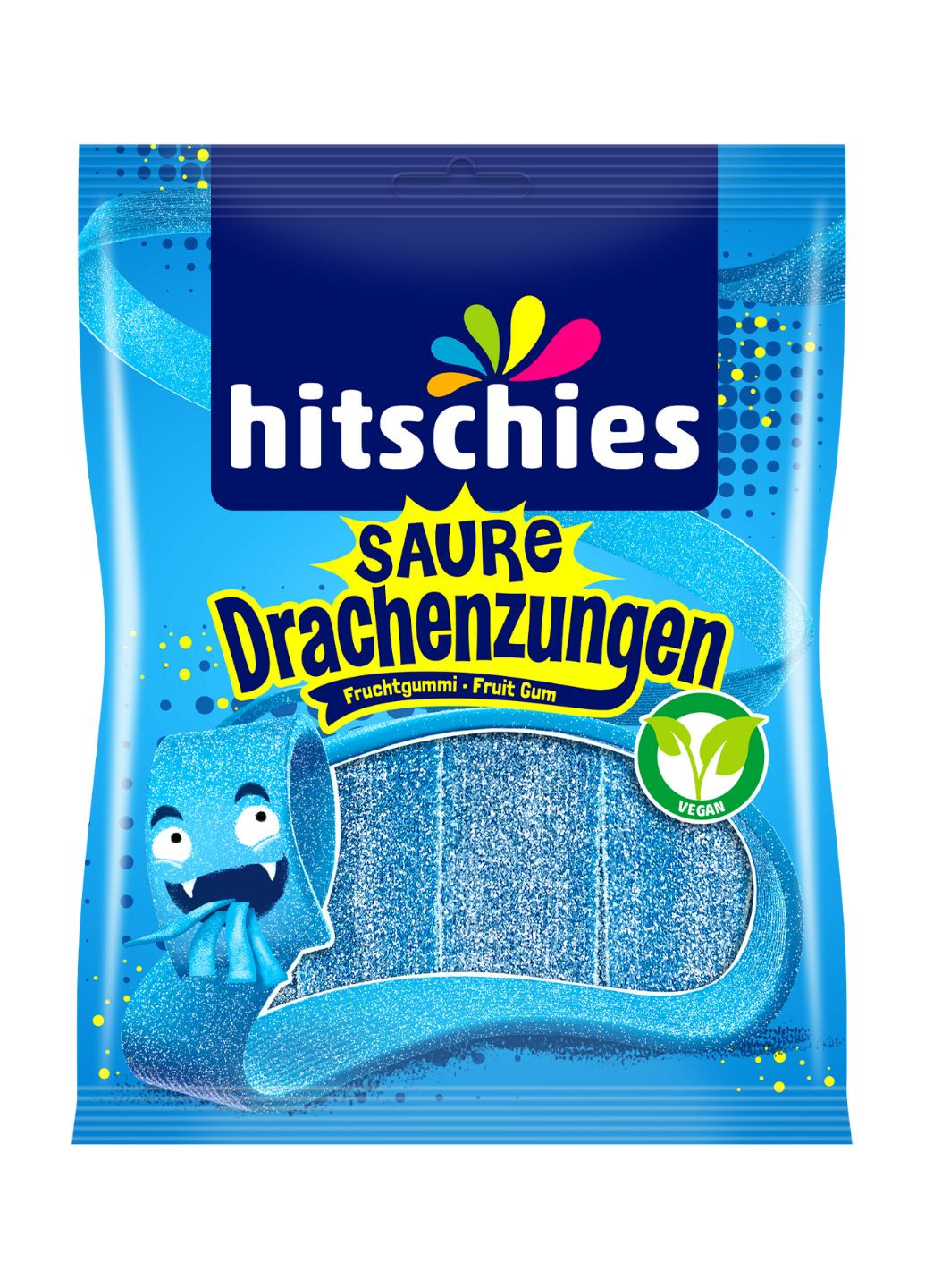 Цукерки жувальні Saure Drachenzungen Blau 125 г Hitschies (259423578)