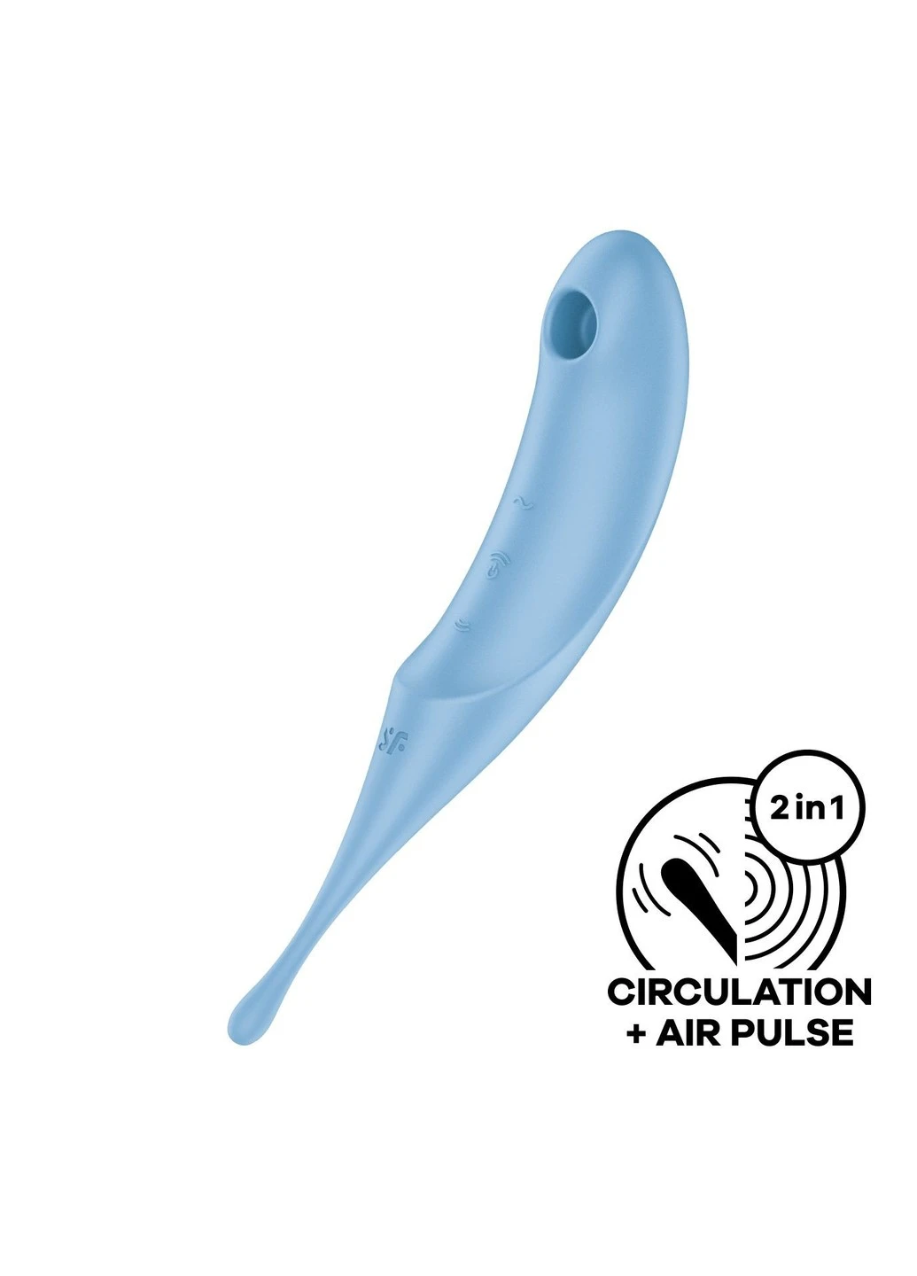 Вибратор для клитора с вакуумной стимуляцией Twirling Pro Blue Satisfyer (277236680)