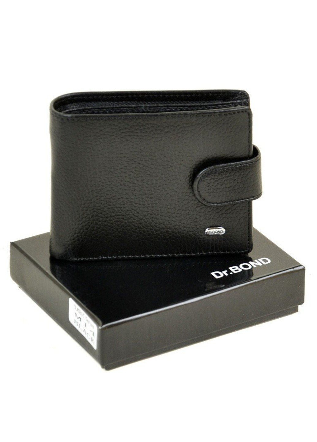 Компактный и вместительный мужской кошелек Dr.Bond black M14 Dr. Bond (261771252)