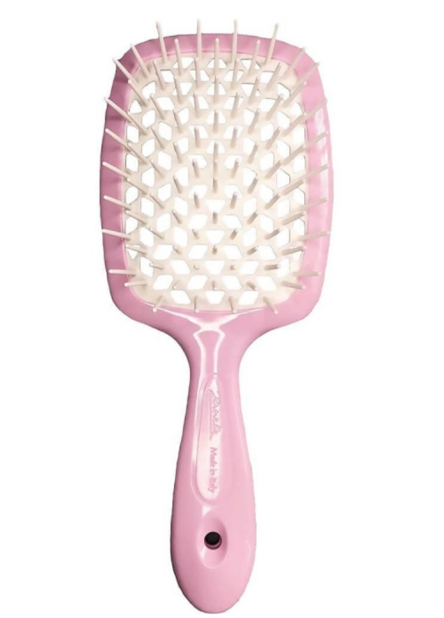 Расческа для волос нежно розовая с белым 1830 Superbrush The Original Janeke (268380362)