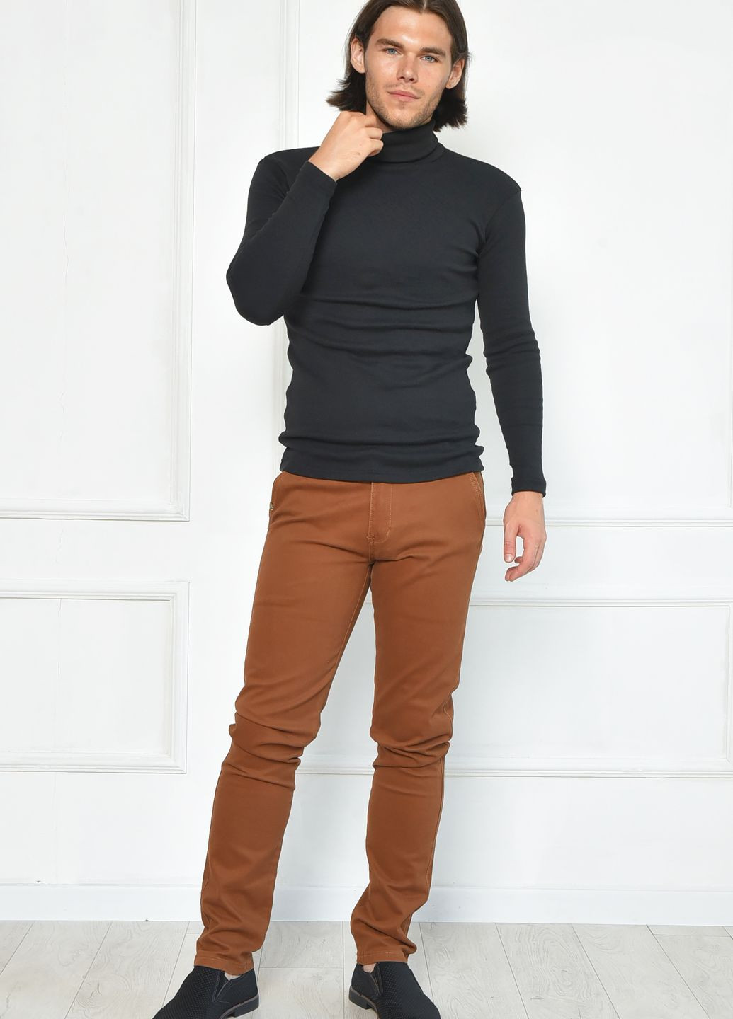 Штани чоловічі коричневого кольору Let's Shop (262442792)