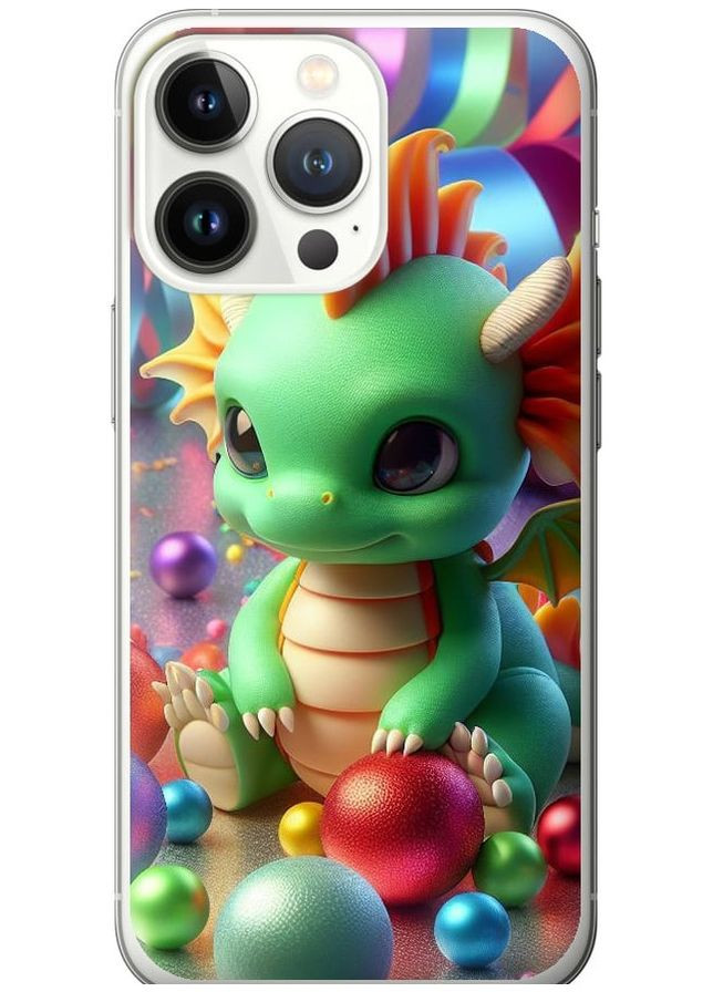 Силиконовый чехол 'Веселый дракончик' для Endorphone Apple iPhone 13 Pro (275458594)