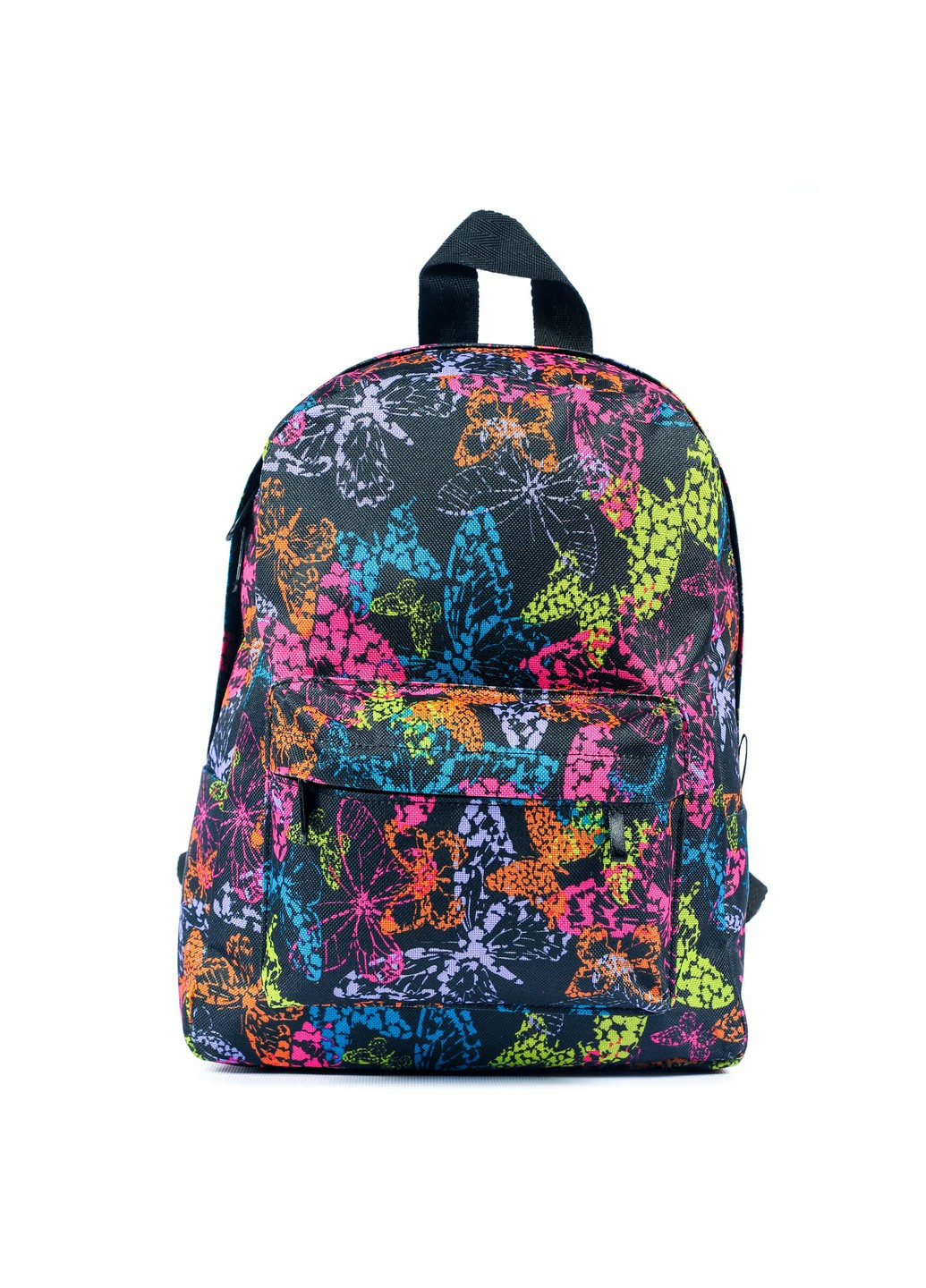 Детский рюкзак черного цвета с бабочками для города повседневный девчачий водонепроницаемый 7.5 литров No Brand (258591285)
