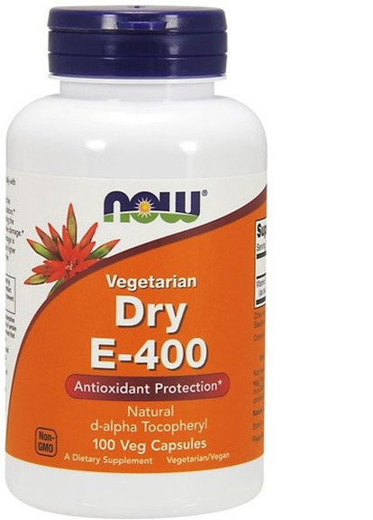 Vitamin E-400 Dry 100 Veg Caps Now Foods (256725153)