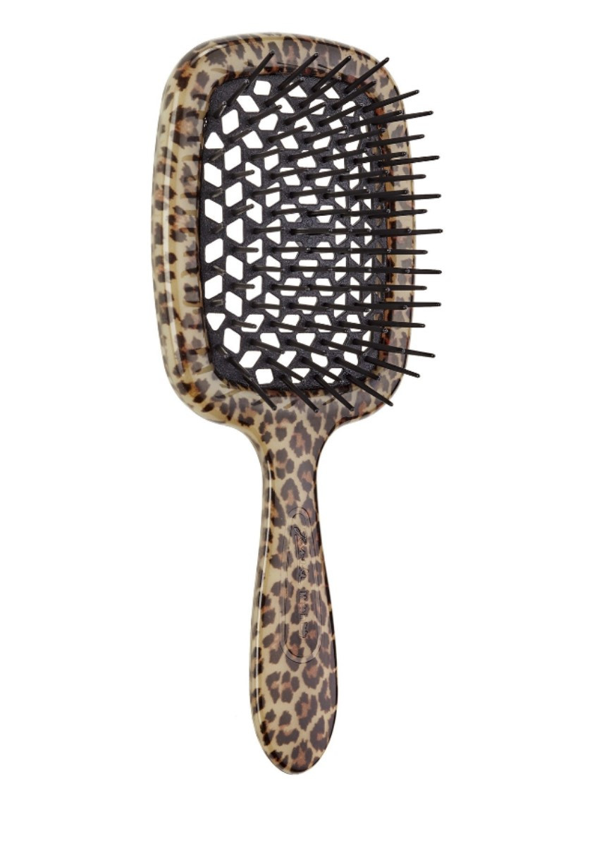 Расческа для волос цвет леопард 1830 Superbrush Leopard Black Janeke (268133670)
