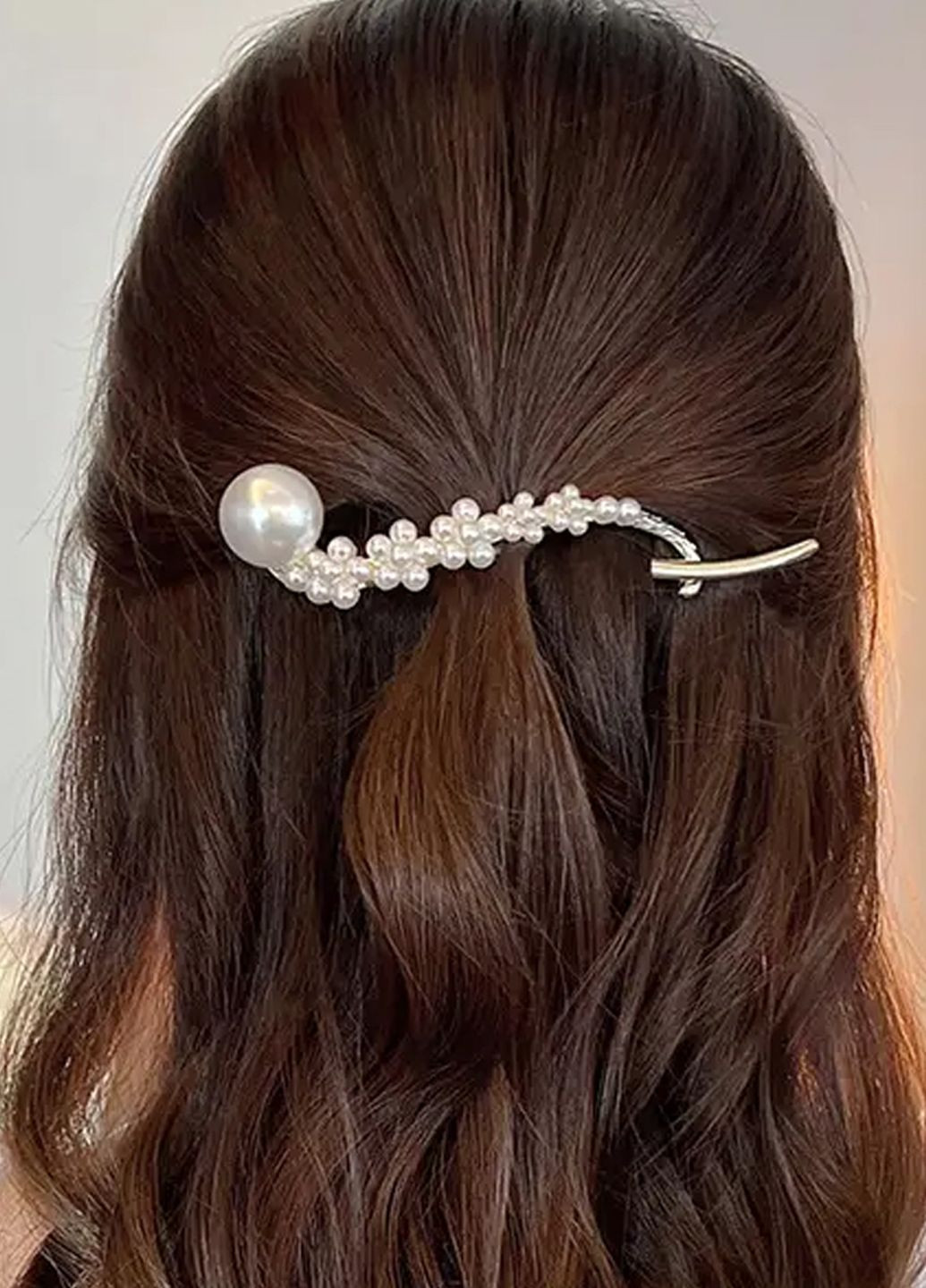 Заколка для волосся "Beautiful flowers", золотиста з перлами Анна Ясеницька (264835918)