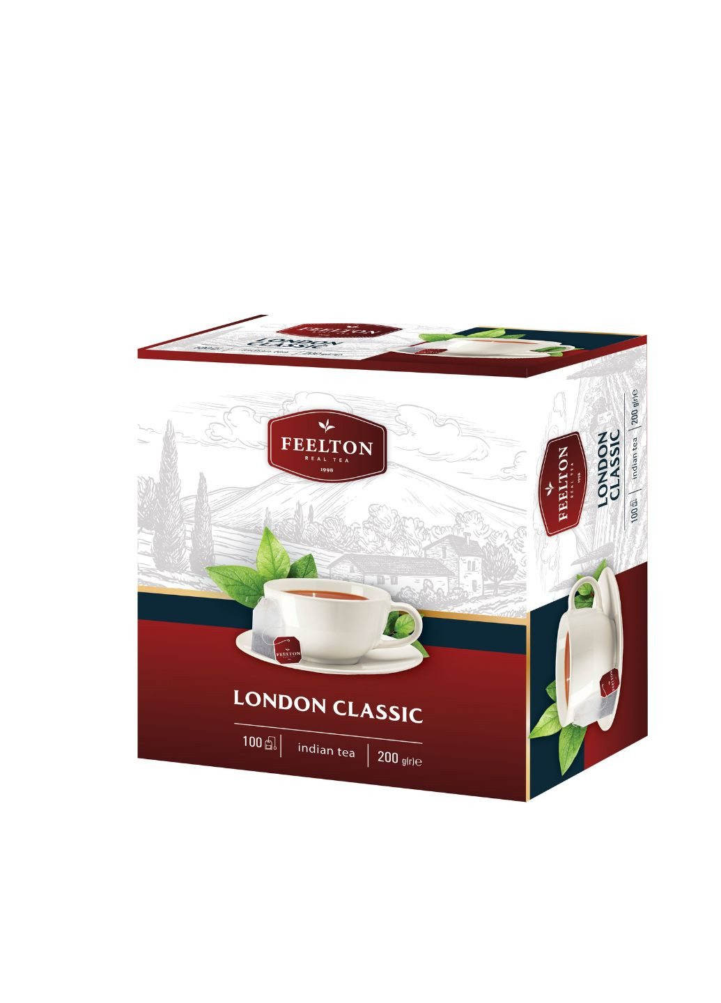 Чай черный London Classic в пакетиках100 шт*2 г Feelton (259299902)