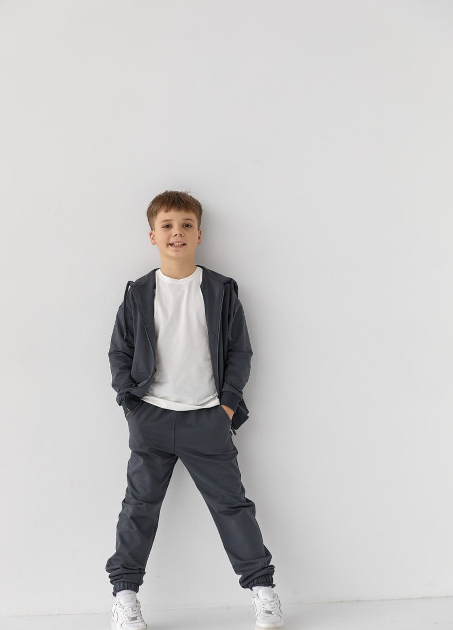 Детский спортивный костюм для мальчика графит 408473 New Trend (259034530)