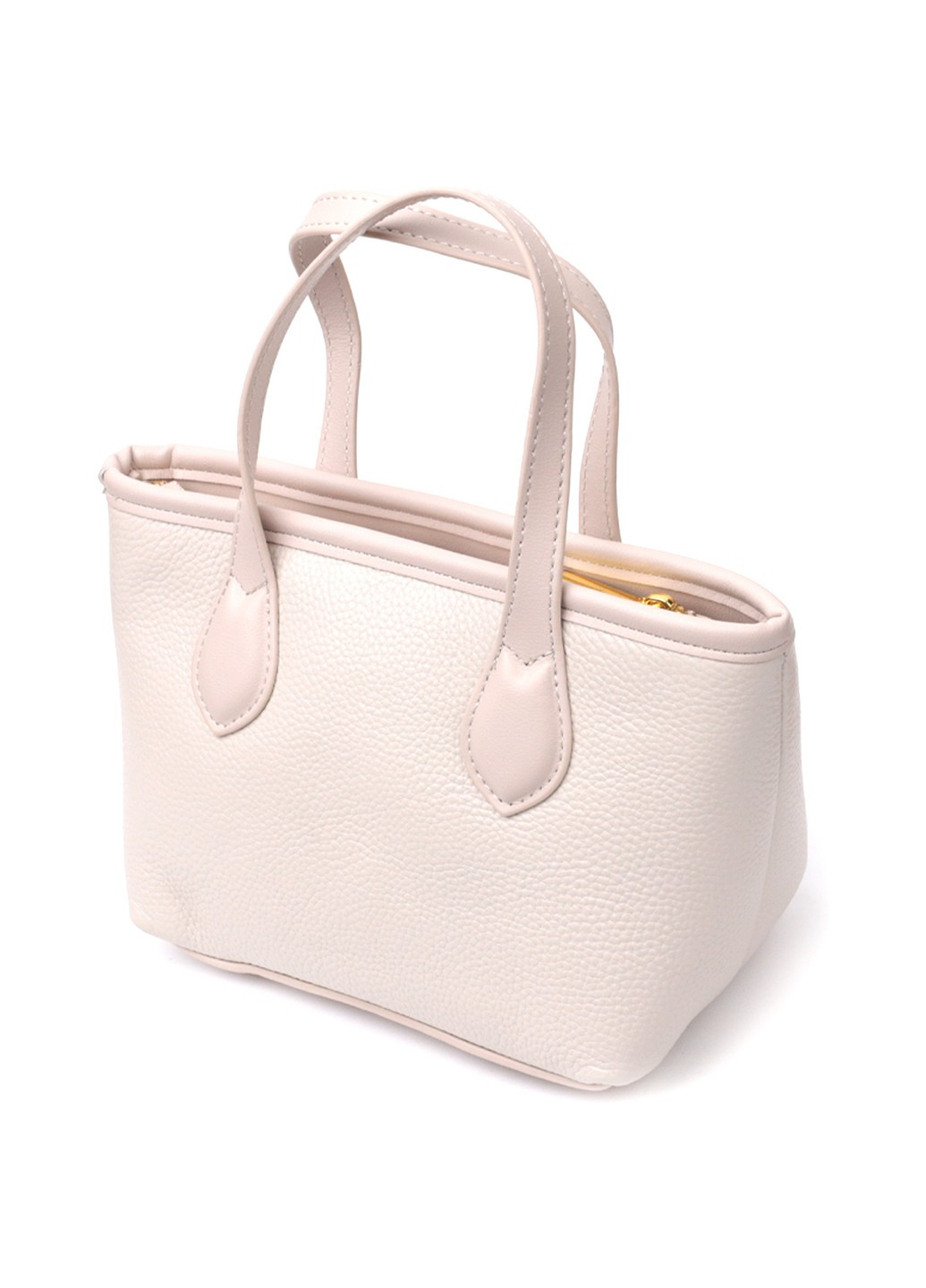 Компактная женская сумка из натуральной кожи 22284 Белый Vintage (276457593)